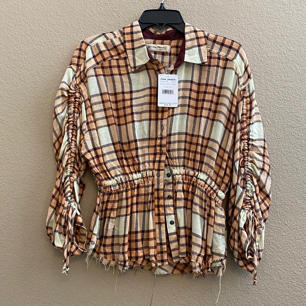 Free People Peach Tree Combo Top